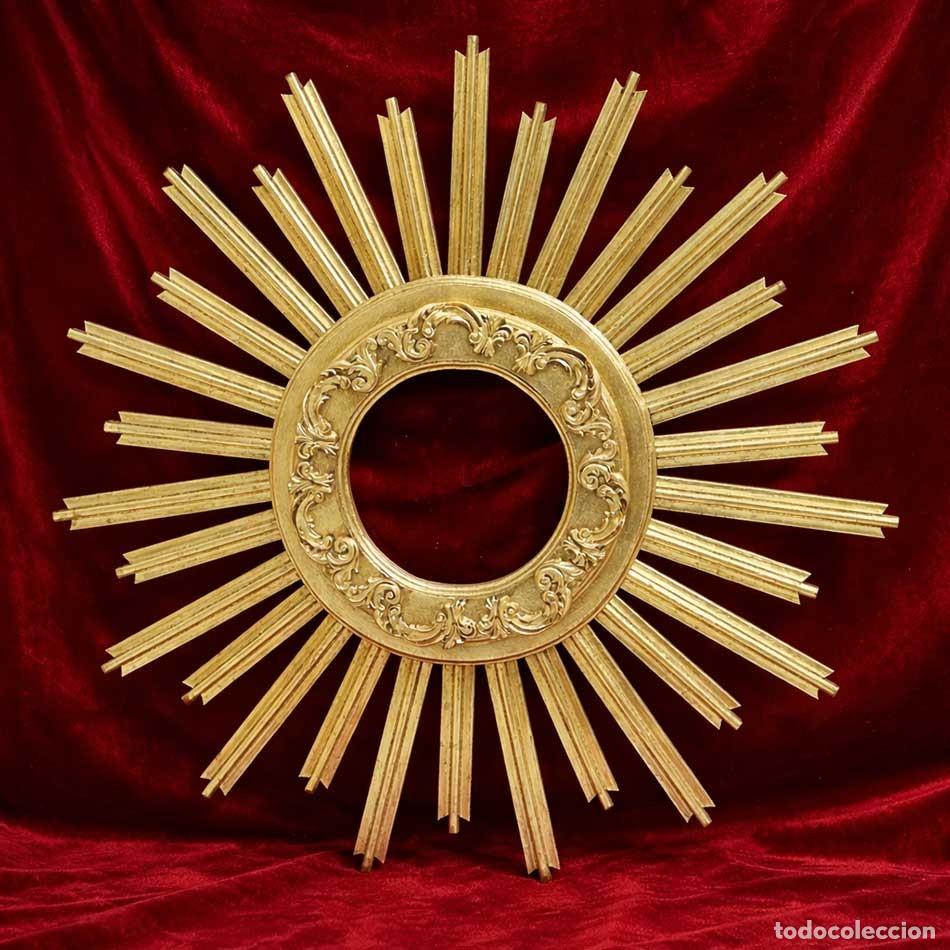 Nuevo: Sol resplandor dorado marco cornucopia - Foto 1