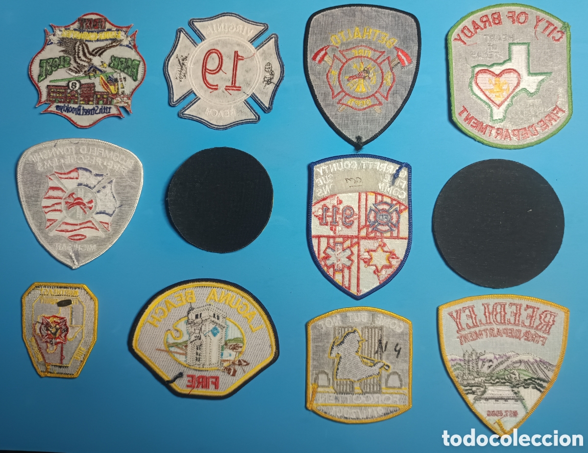 Nuevo: Lote 12 parches bomberos y polic&iacute;a - Foto 2