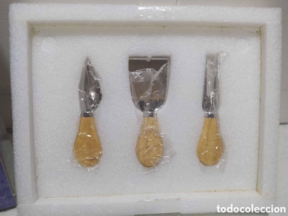 Nuevo: TABLA DE PIZARRA Y CUCHILLOS PARA QUESO - Foto 3