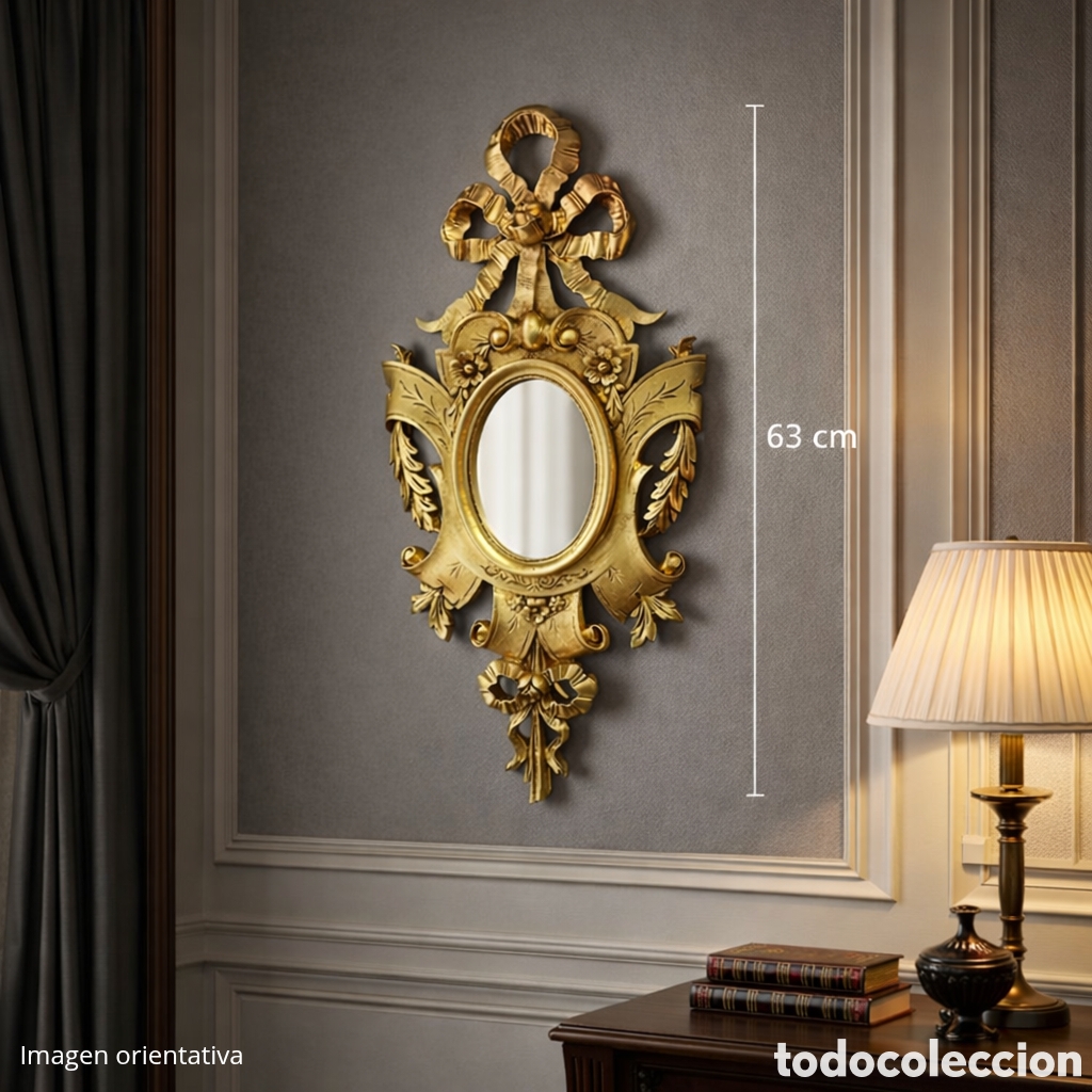 Nuevo: Cornucopia marco dorado en pan de oro - Foto 4