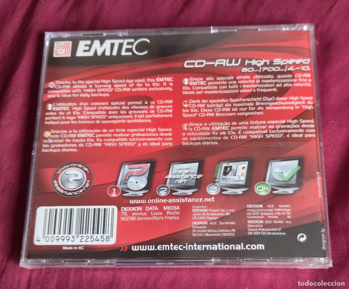 Nuevo: CD RW EMTEC PRECINTADO, REGRABABLE, 80 MIN. - Foto 2