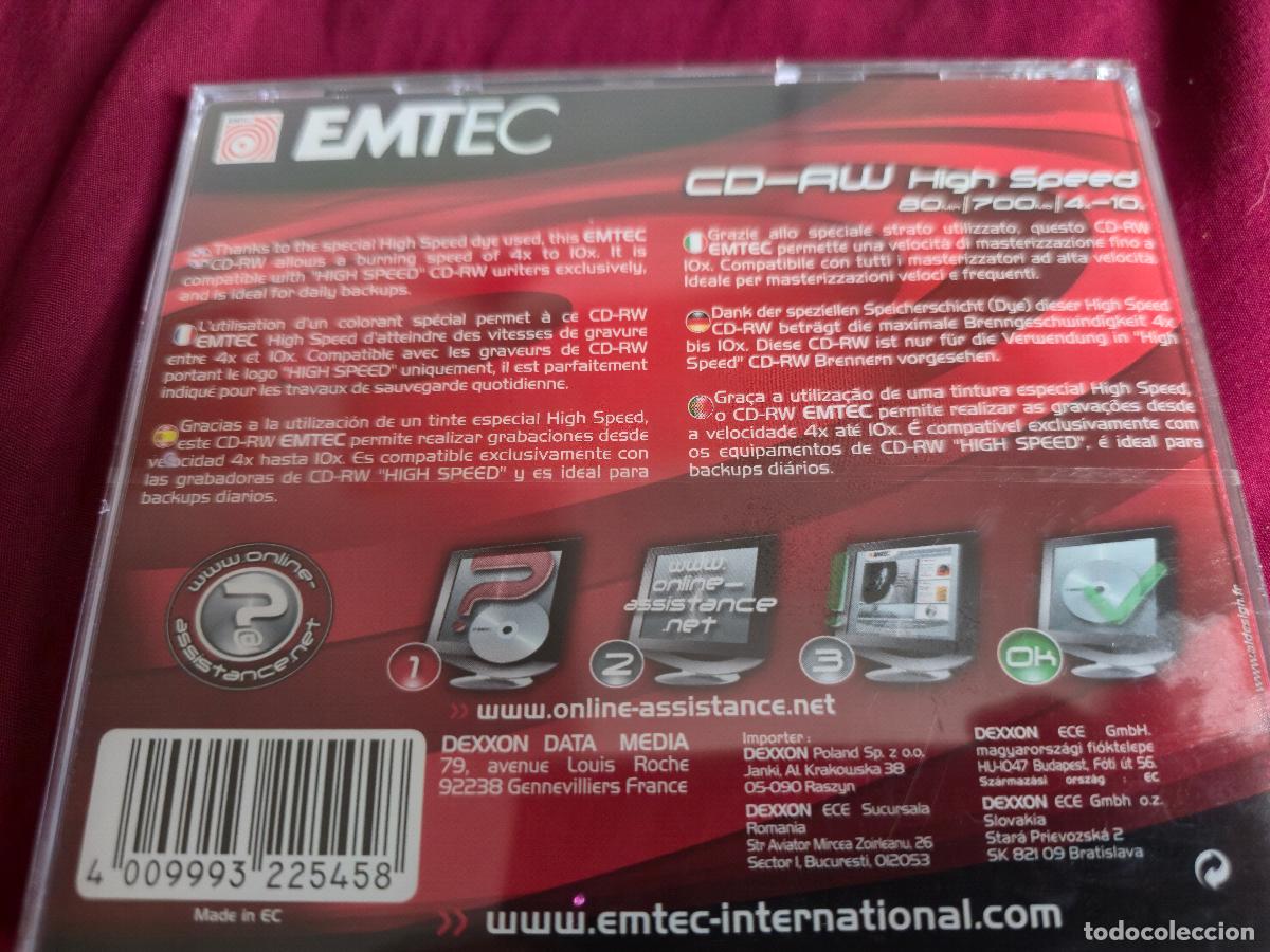 Nuevo: CD RW EMTEC PRECINTADO, REGRABABLE, 80 MIN. - Foto 4