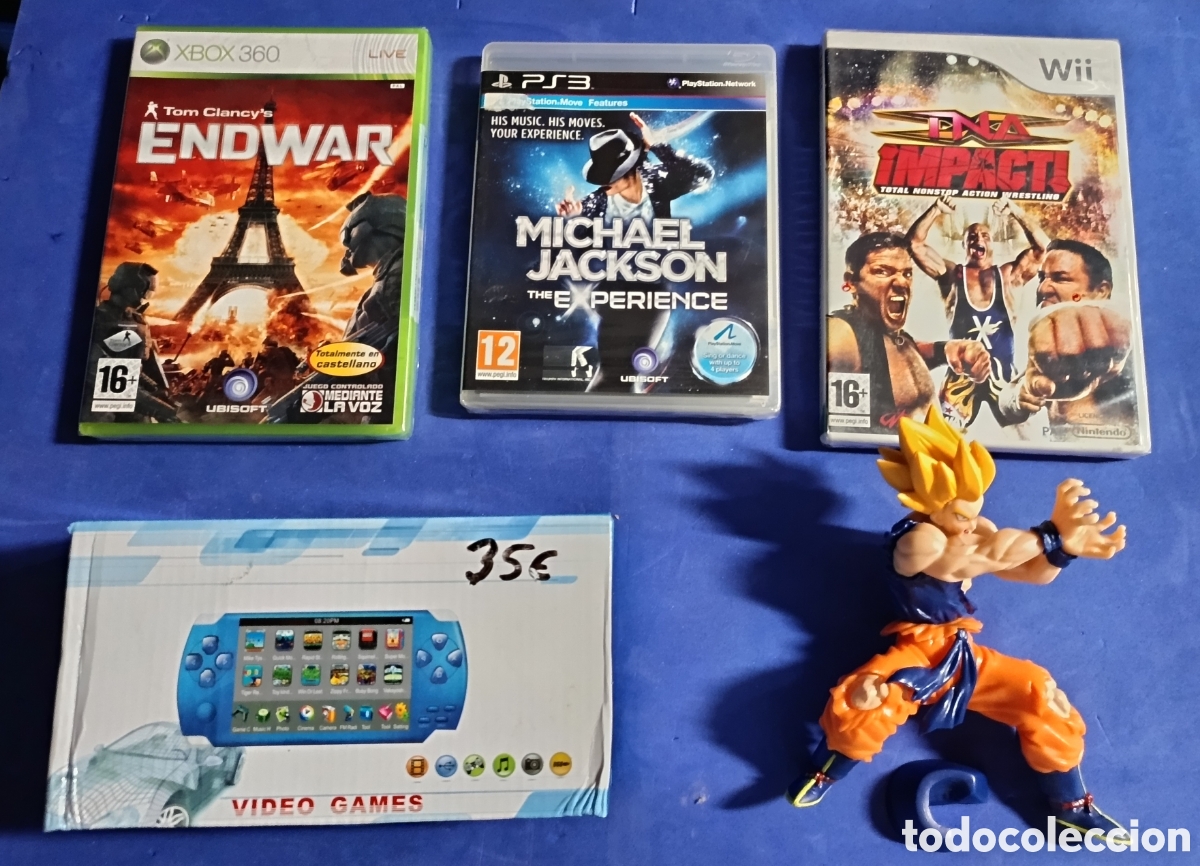 Nuevo: Lote 5 Videojuegos: EndWar, Michael Jackson, Impac - Foto 1