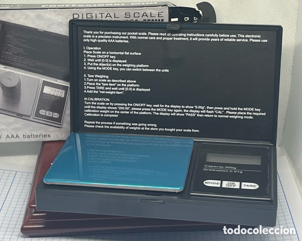 Nuevo: B&aacute;scula de precisi&oacute;n , profesional -mini de 500 a 0,01 g , sin uso nueva - Foto 1