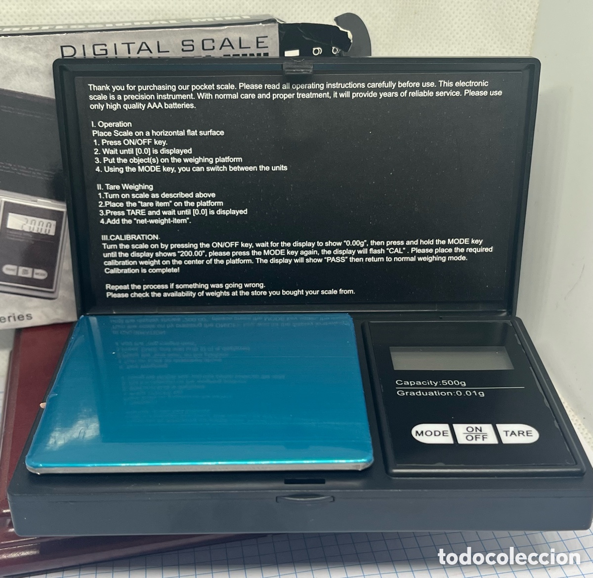 Nuevo: B&aacute;scula de precisi&oacute;n , profesional -mini de 500 a 0,01 g , sin uso nueva - Foto 2