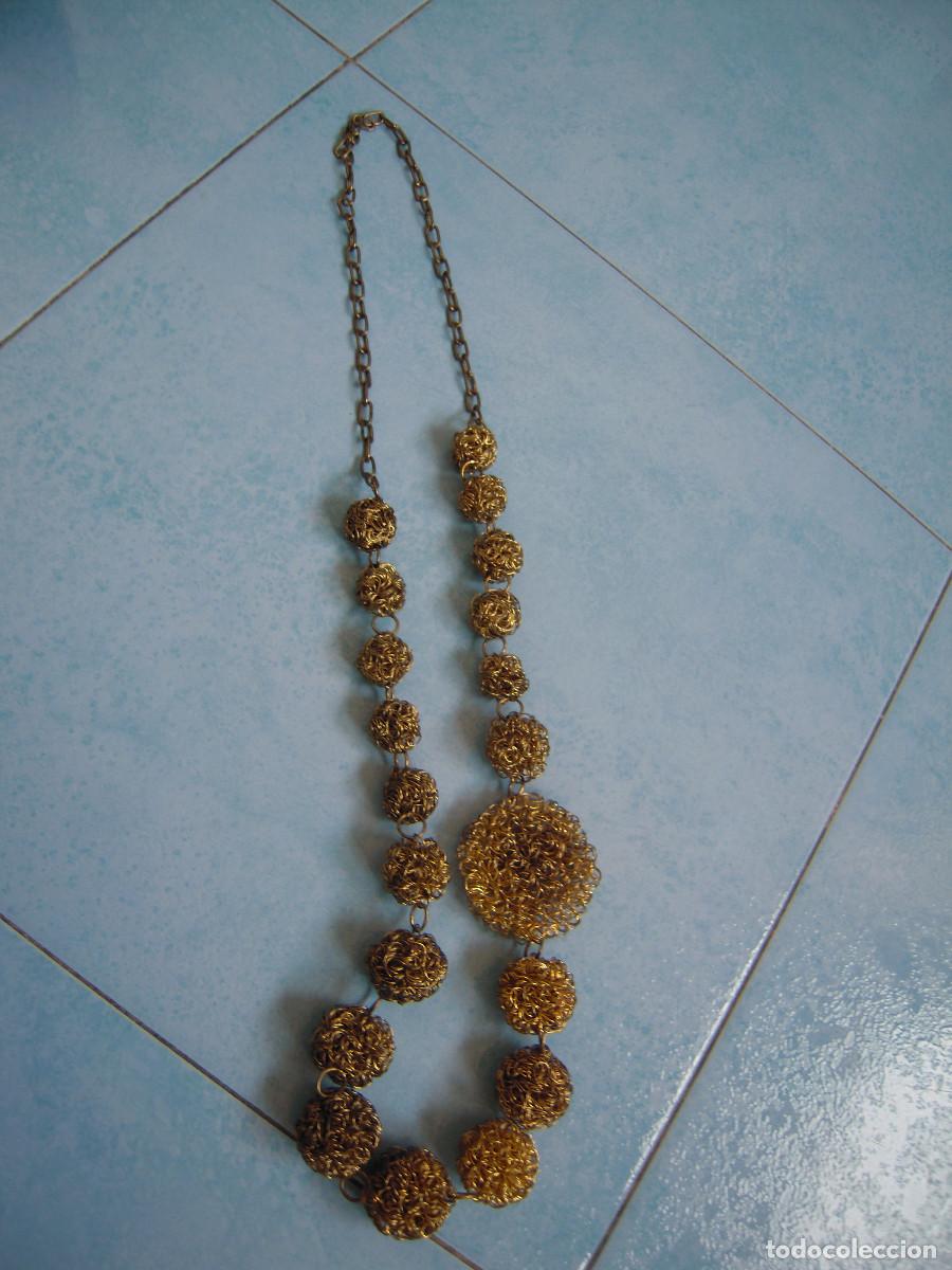 Nuevo: Collar met&aacute;lico bolas doradas - Foto 1