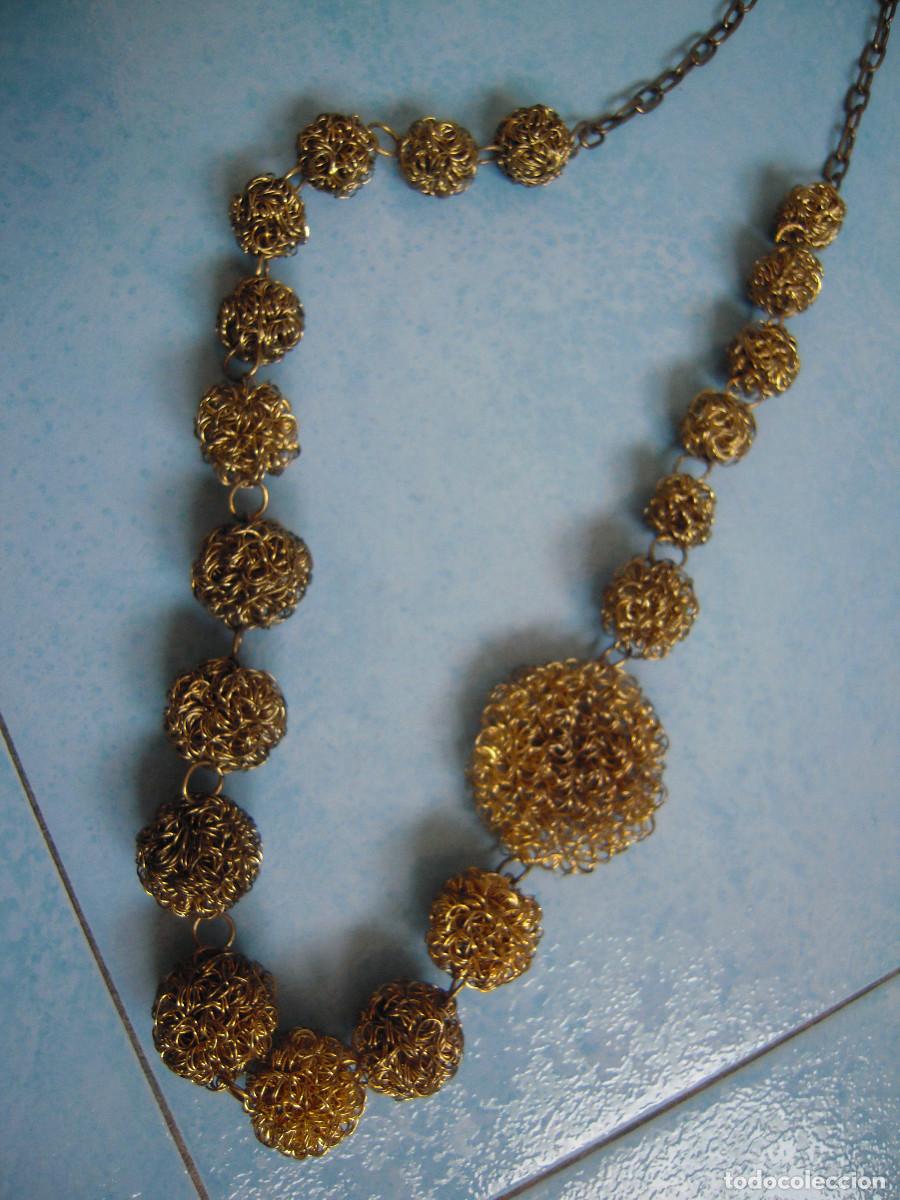 Nuevo: Collar met&aacute;lico bolas doradas - Foto 2