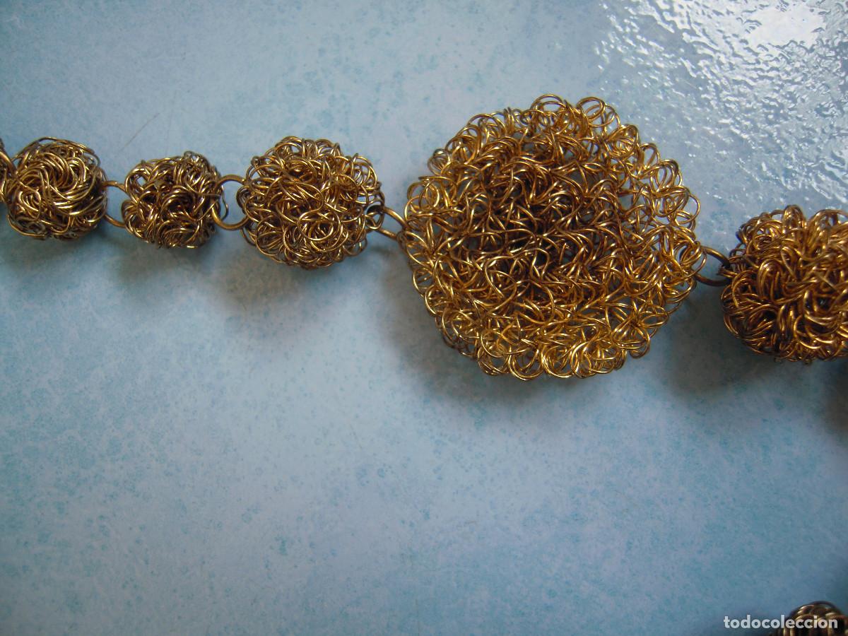 Nuevo: Collar met&aacute;lico bolas doradas - Foto 4