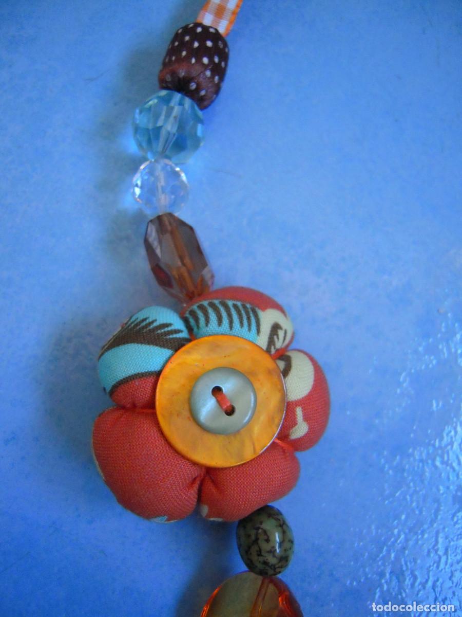 Nuevo: Collar piedras y tela multicolor - Foto 2