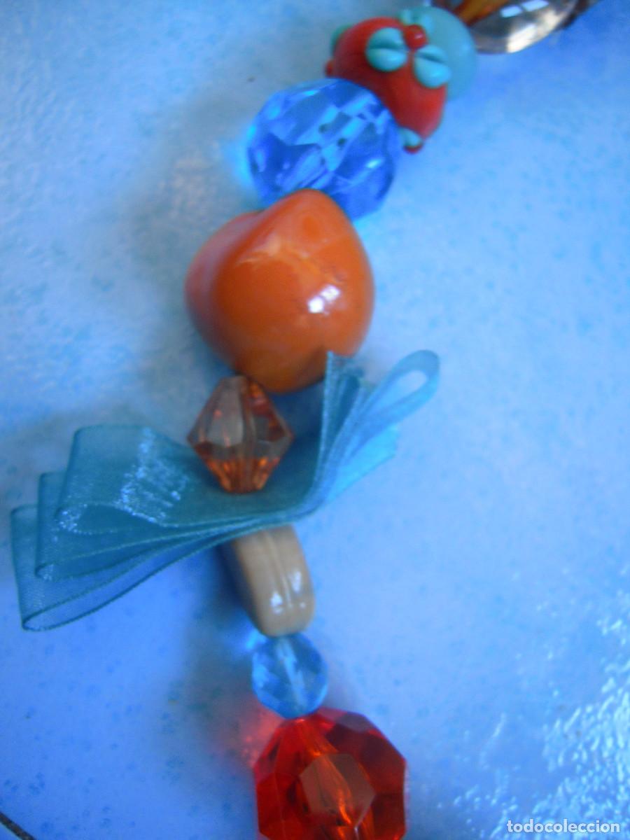 Nuevo: Collar piedras y tela multicolor - Foto 4