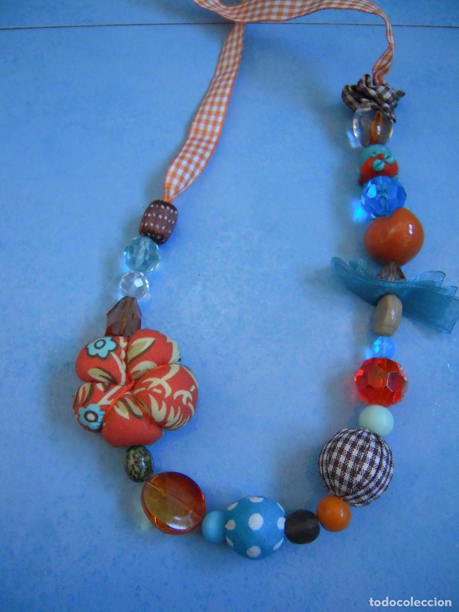 Nuevo: Collar piedras y tela multicolor - Foto 7