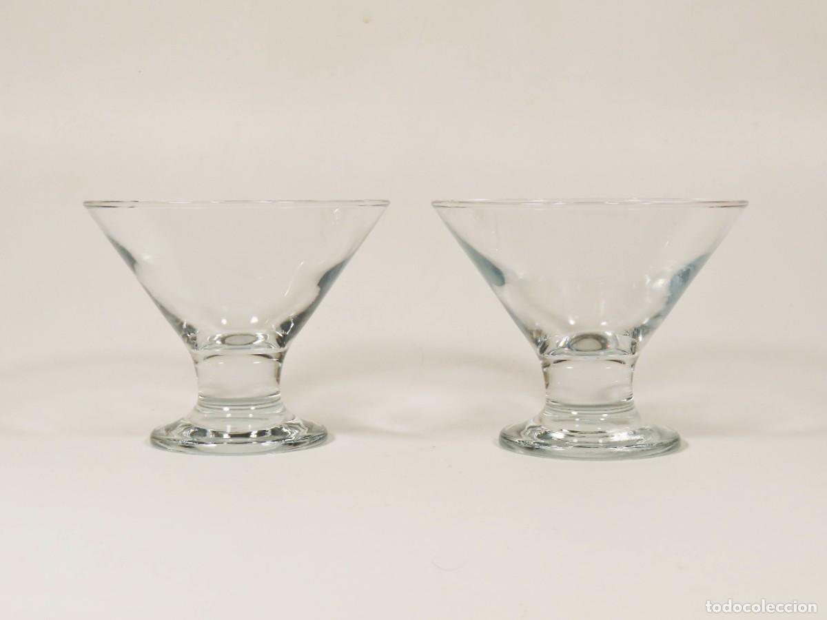 Nuevo: COPAS BAJAS VIDRIO MARTINI C&Oacute;CTEL POSTRES EL PAR - Foto 2