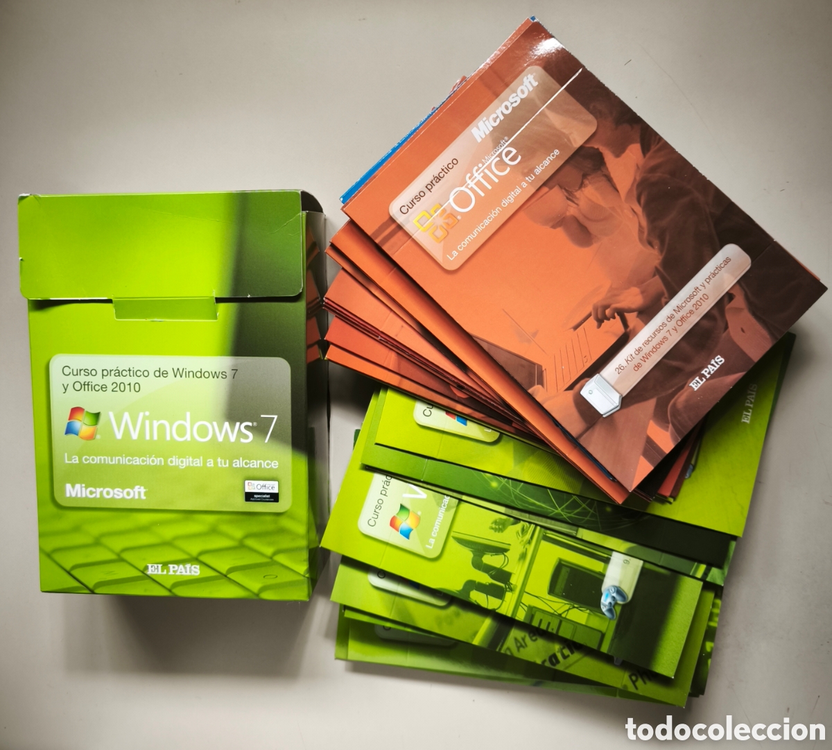 Nuevo: CURSO PR&Aacute;CTICO WINDOWS 7 Y OFFICE 2010, MICROSOFT, 26 CD SIN USO - Foto 1