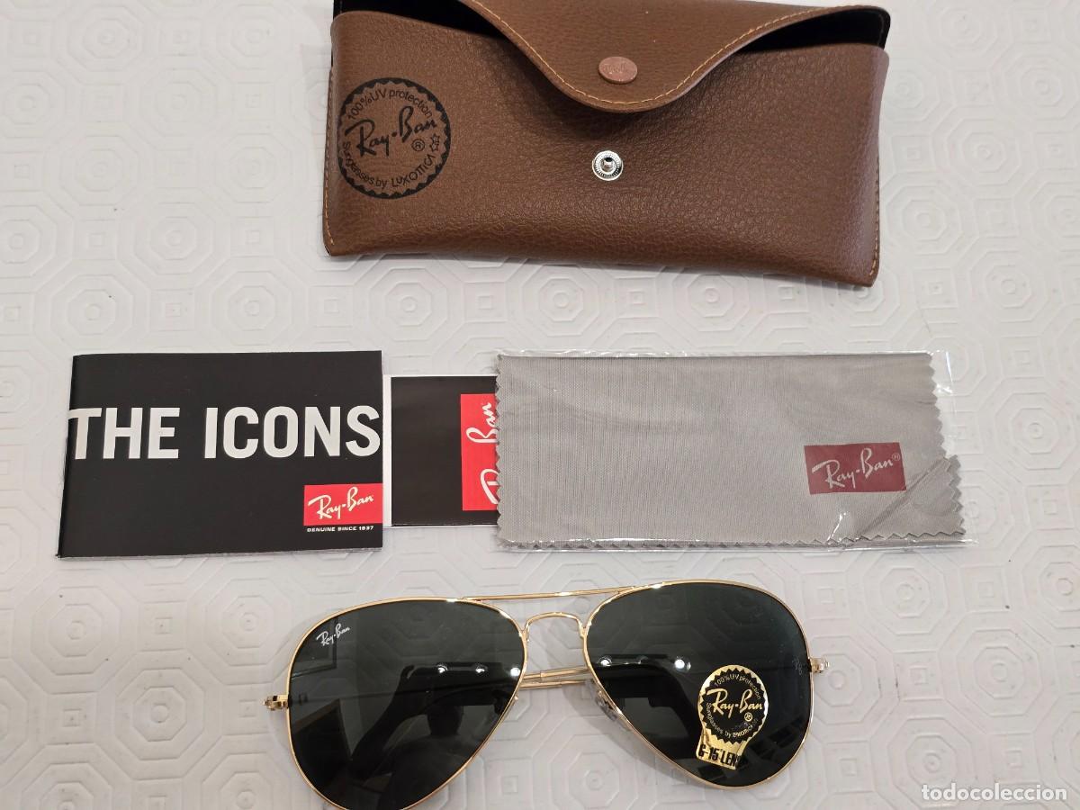 Nuevo: Ray-Ban Aviator Classic Oro G-15 Lentes - Foto 1