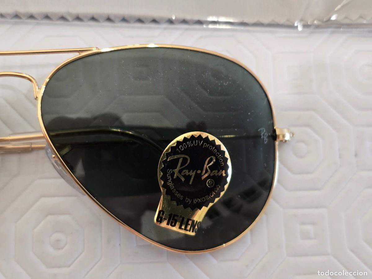 Nuevo: Ray-Ban Aviator Classic Oro G-15 Lentes - Foto 3