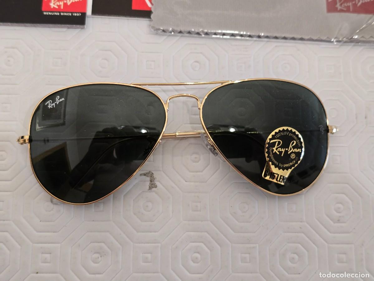 Nuevo: Ray-Ban Aviator Classic Oro G-15 Lentes - Foto 5