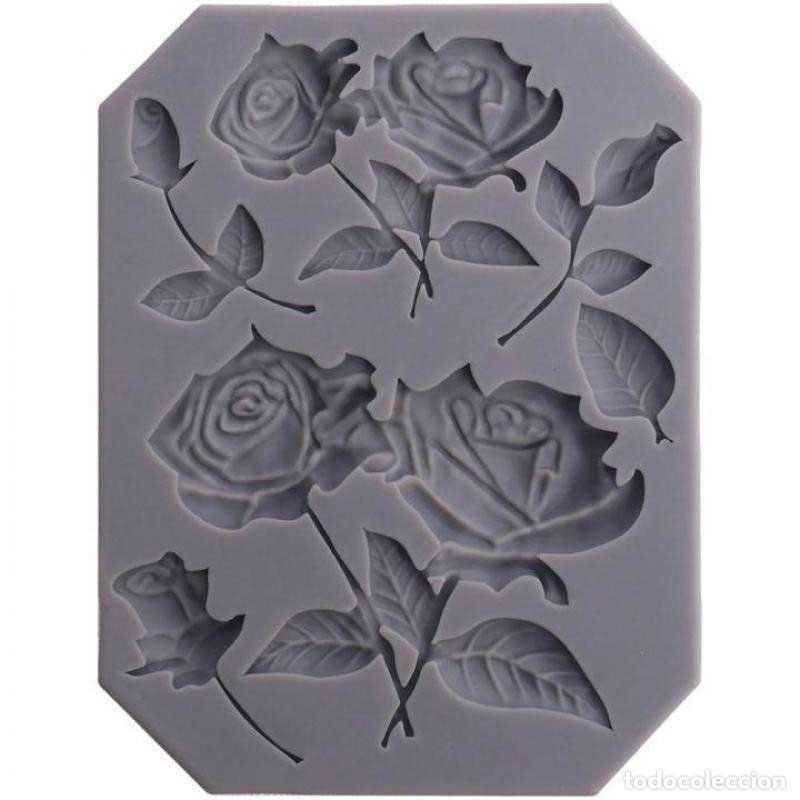 Neuf: Molde Silicona 18,8 x 11,7cm. Gris - Artis Decor. Rosas (precintado)