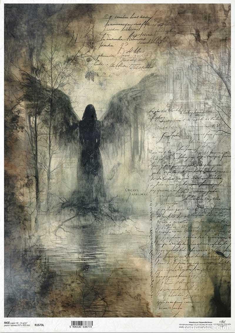 Neuf: Papel de arroz A3. &Aacute;ngel de las Sombras. 29,7 x 42 cm. (precintado)