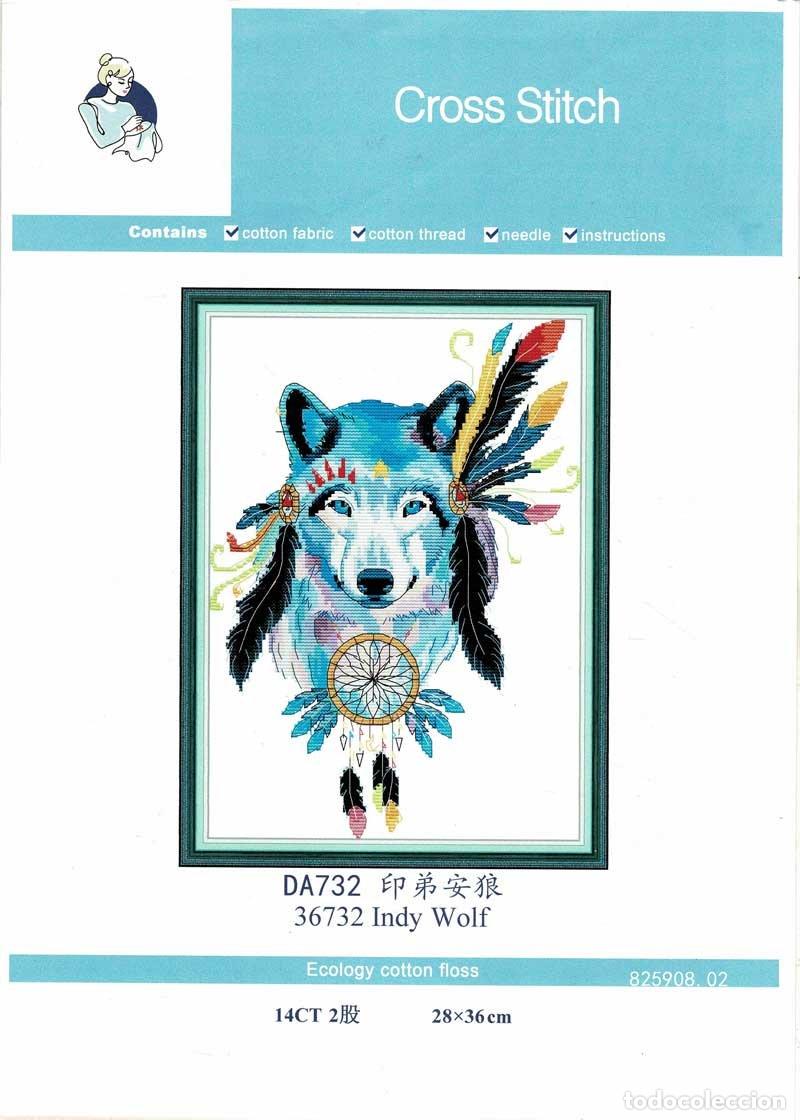 Neuf: Kit de punto de Cruz Indy Wolf (precintado)