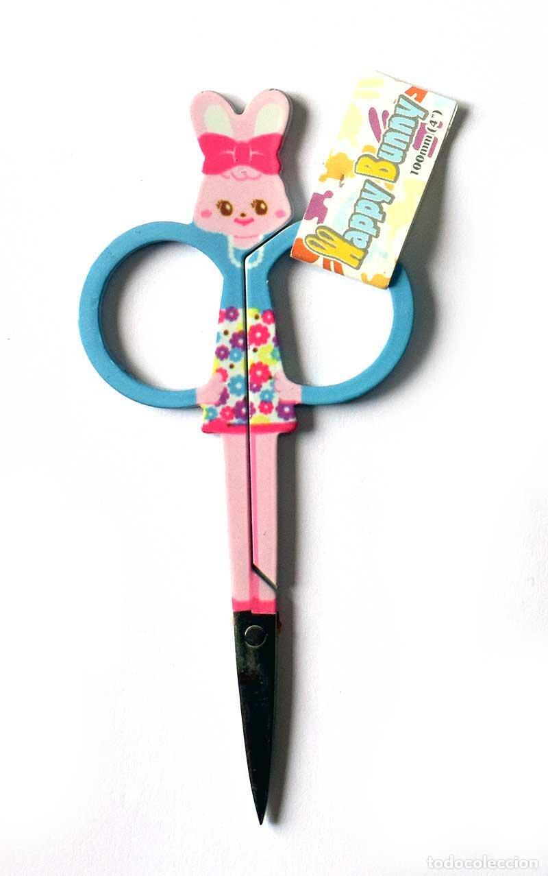 Neuf: Tijera Happy Bunny Rosa y Celeste (precintado)
