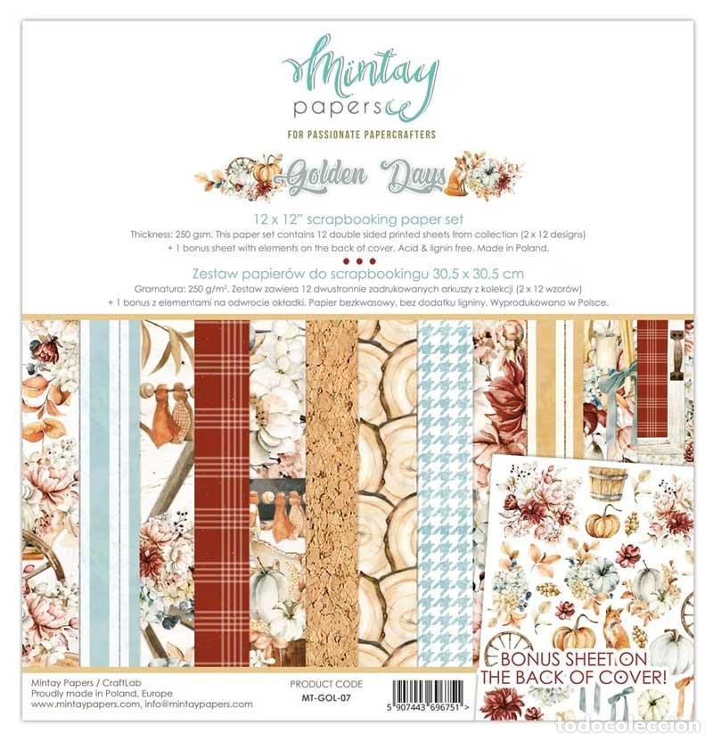 Neuf: Colecci&oacute;n Golden Days. Mintay Papers Set. 12x12'' (precintado)