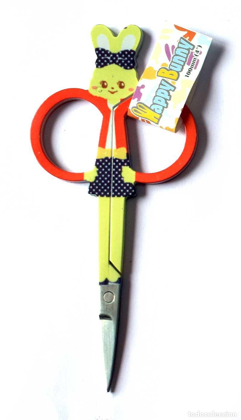 Neuf: Tijera Happy Bunny Amarilla y Naranja (precintado)