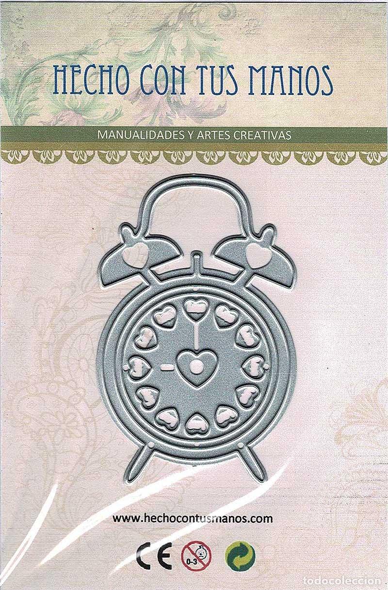 Neuf: Troquel met&aacute;lico decorativo para scrapbooking. Reloj (precintado)