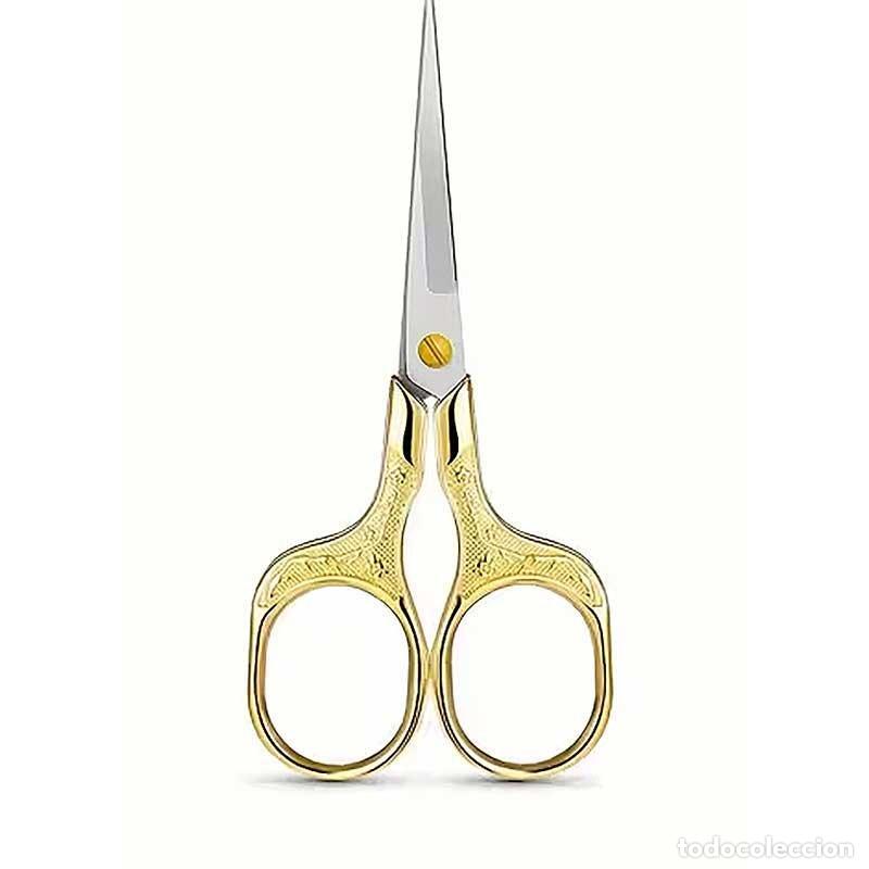 New: Tijeras Vintage doradas para costura o bordado (precintado)