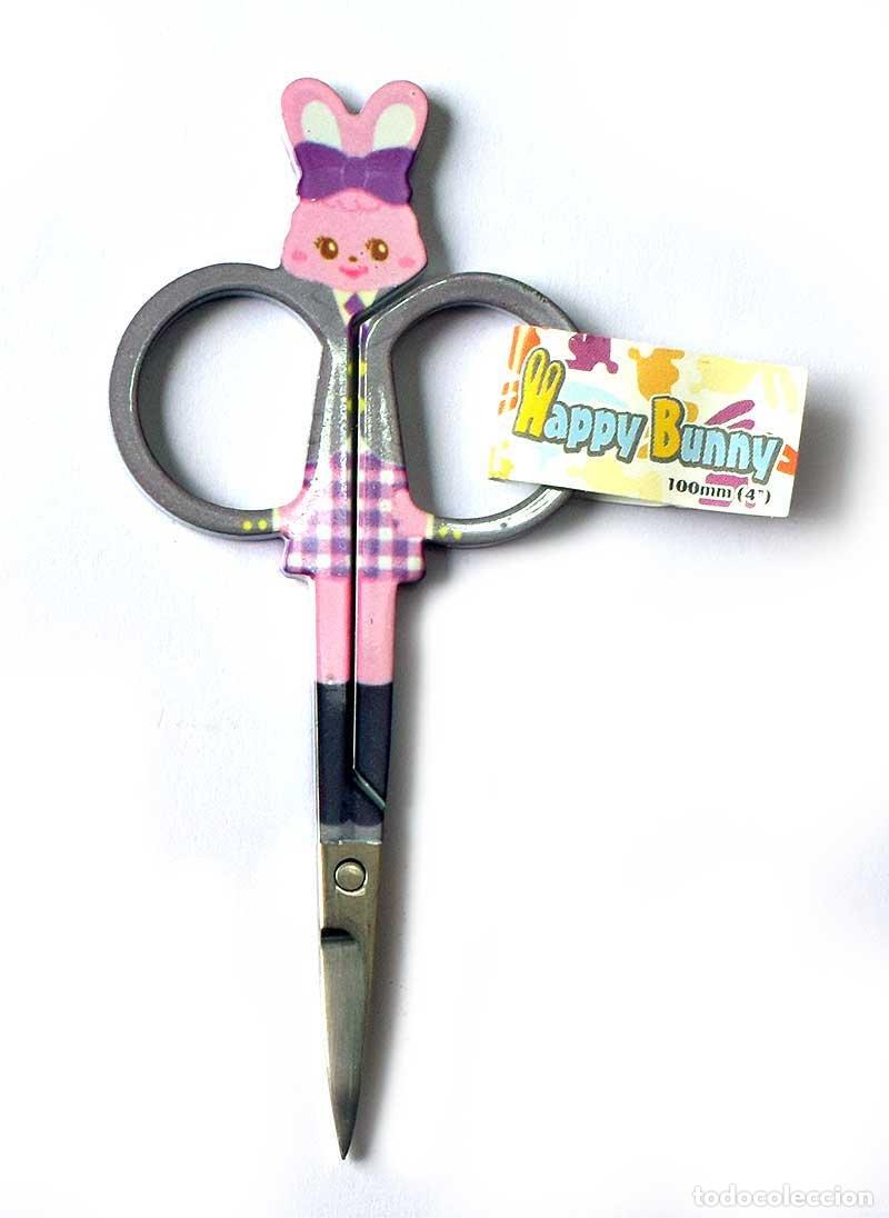 New: Tijera Happy Bunny Rosa y Gris (precintado)