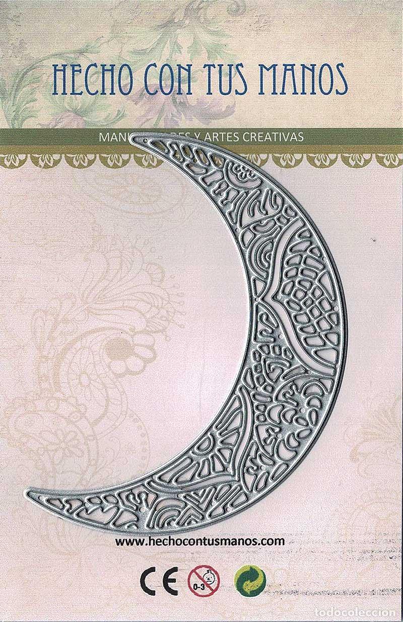 New: Troquel met&aacute;lico decorativo para scrapbooking. Luna (precintado)