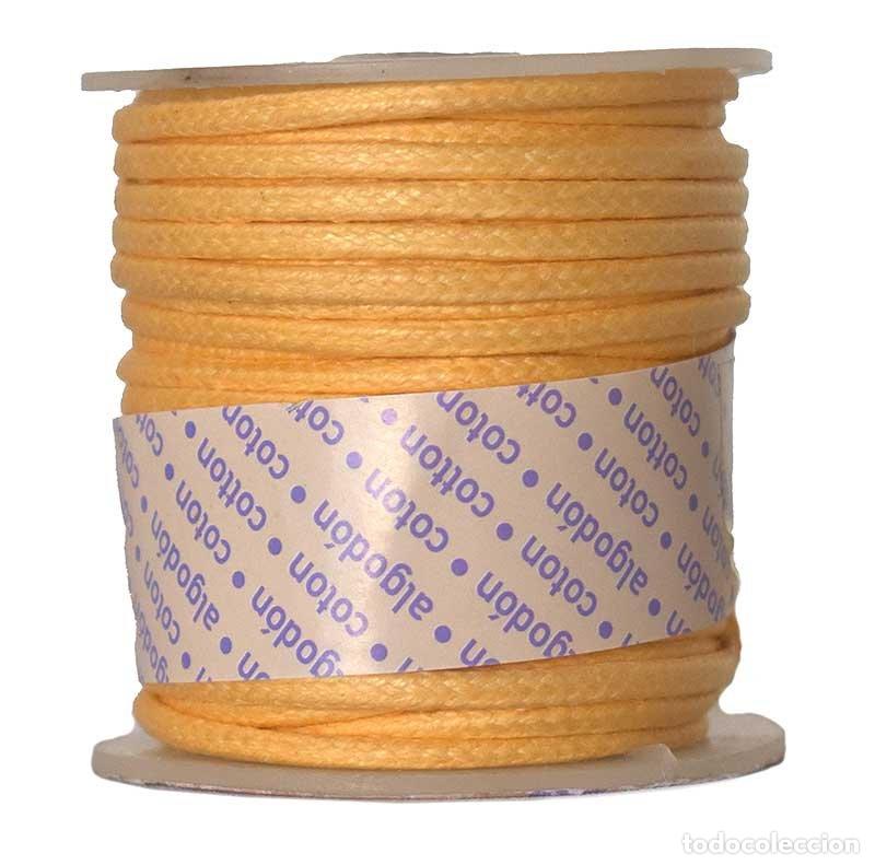 New: Bobina de Cordon de Algodon Encerado 2mm x 10m - Amarillo (precintado)