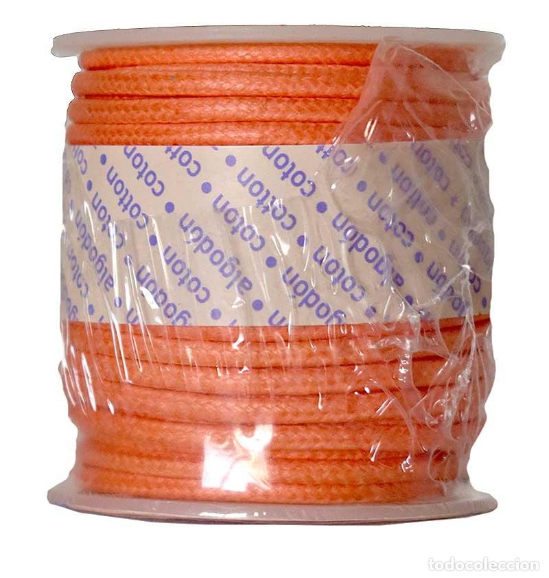New: Bobina de Cordon de Algodon Encerado 2mm x 10m - Naranja (precintado)