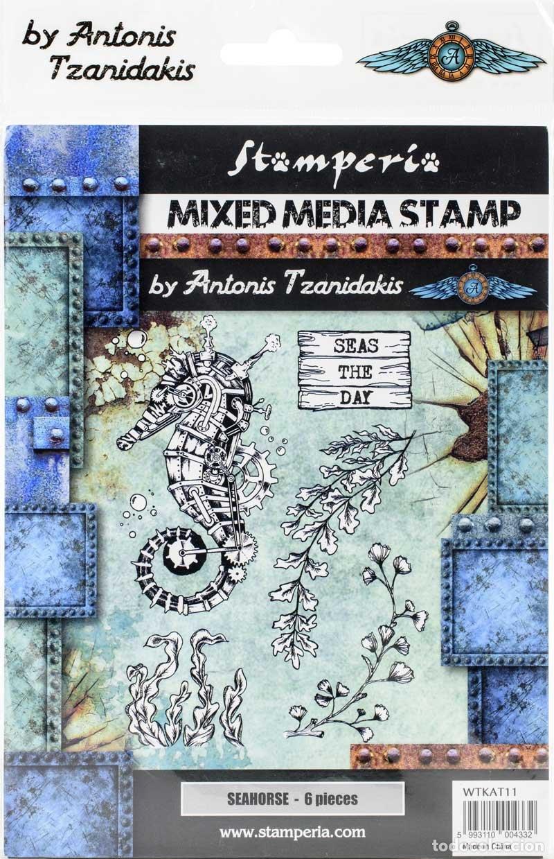 Nuovo: Sellos de caucho Mixed Media Seas The Day. Caballito. Stamperia. 6 Piezas - Antonis Tzanidakis (prec