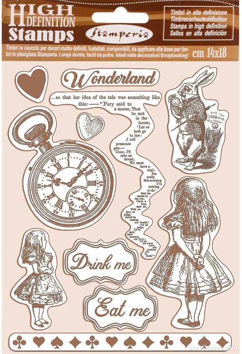 Nuovo: Sello Alta Definici&oacute;n en caucho. Alice 14x18cm. (precintado)