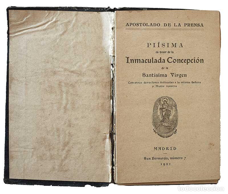 Nuevo: Pi&iacute;sima en honor de la Inmaculada Concepci&oacute;n de la Sant&iacute;sima Virgen - Foto 2