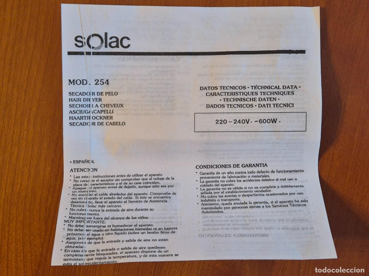 Nuevo: Secador de pelo de viaje marca Solac - Foto 4