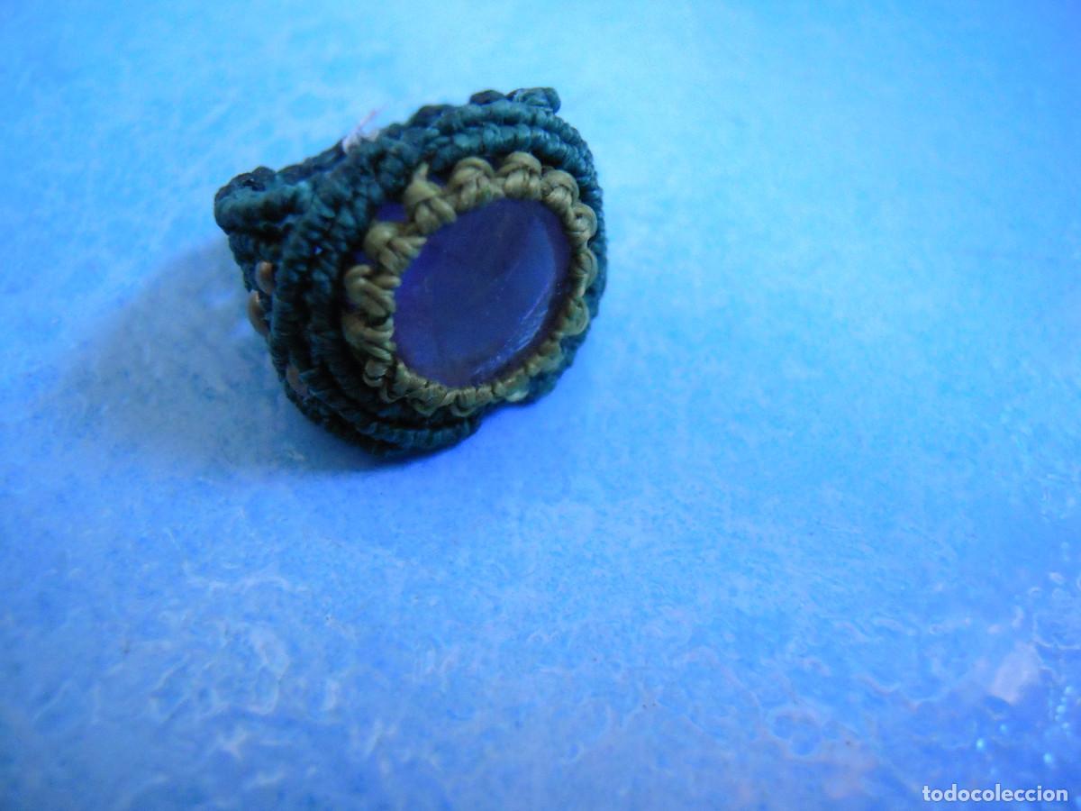 Nuevo: Anillo verde ganchillo con piedras - Foto 1
