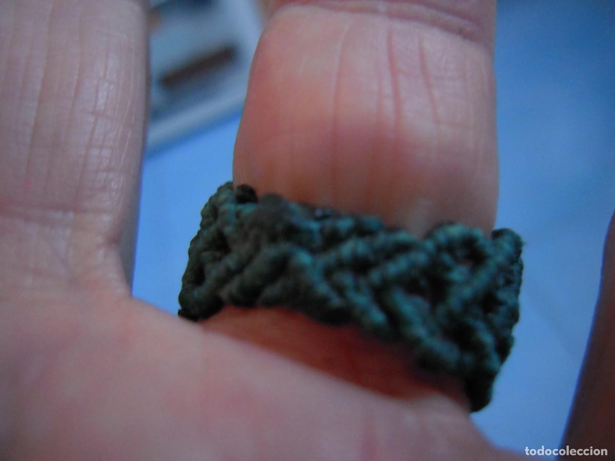 Nuevo: Anillo verde ganchillo con piedras - Foto 7