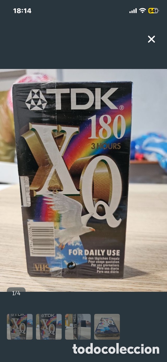 Nuevo: Cinta TDK VHS nueva sin abrir