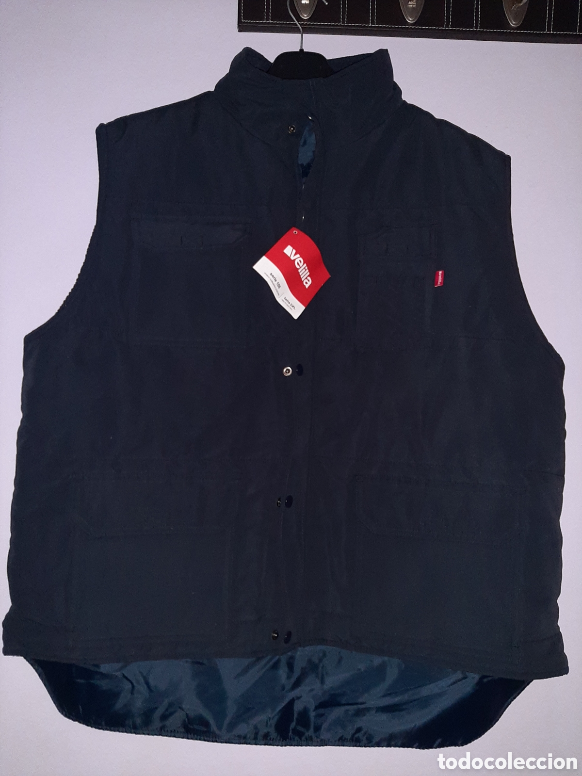 Nuevo: Chaleco Velilla, XXL, Color azul marino.