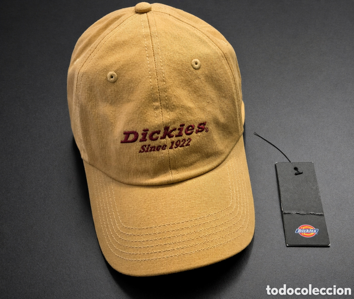 Nuevo: Dickies gorra mostaza ajustable 18 cm Since 1922 baseball cap