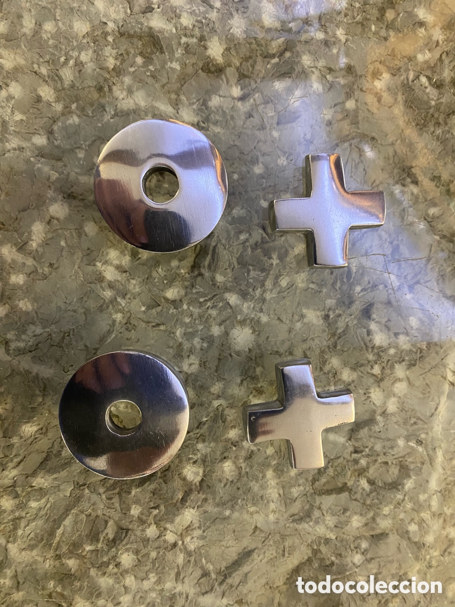 Neuf: Lote 4 Piezas de Aluminio Macizo &ndash; Dise&ntilde;o Geom&eacute;trico Minimalista