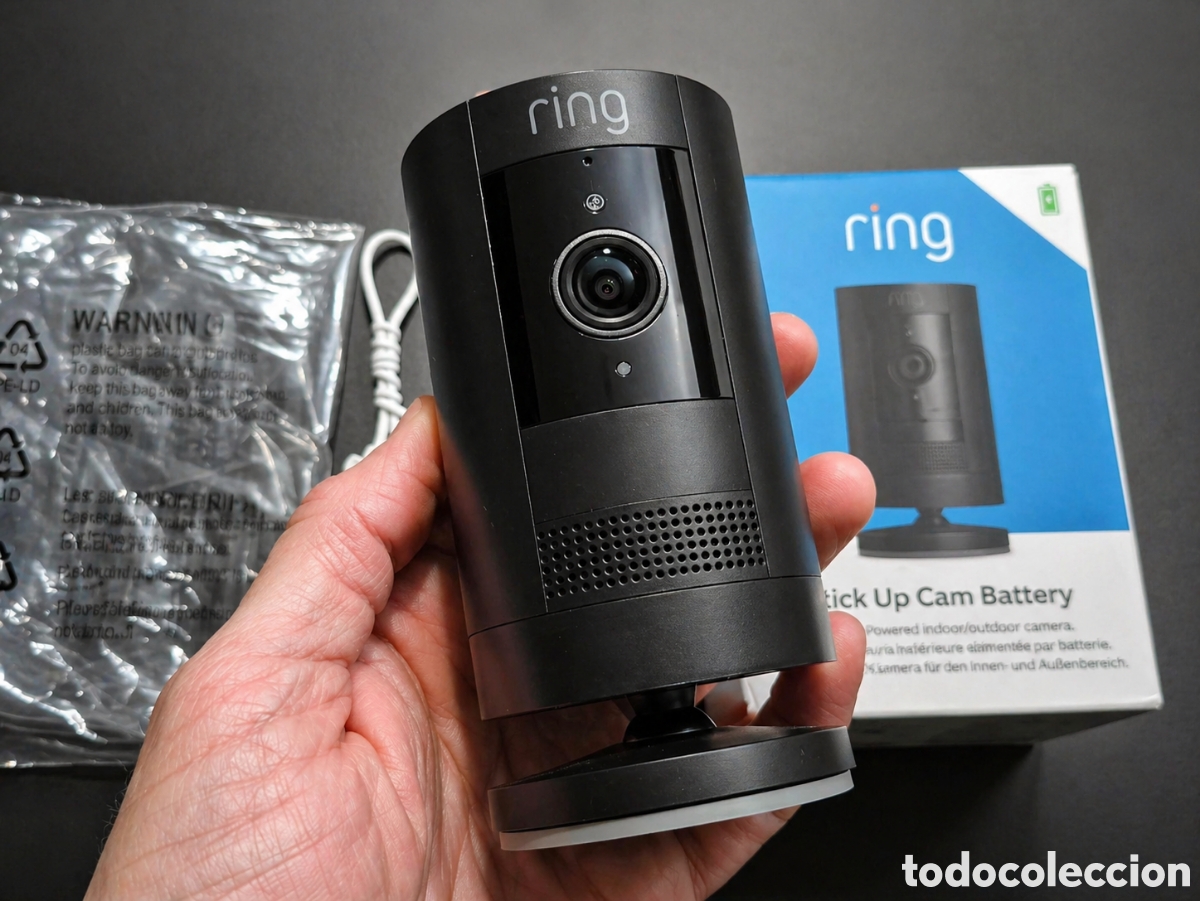 Nuevo: C&aacute;mara de seguridad Ring Stick Up Cam Battery con v&iacute;deo HD 1080p y bater&iacute;a recargable extra&iacute;ble, v&aacute;l