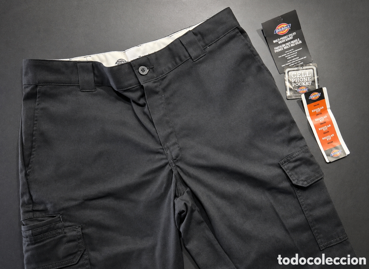 Nuevo: Dickies Flex Utility Holster Cargo pantal&oacute;n negro 36x30 XL Regular Straight