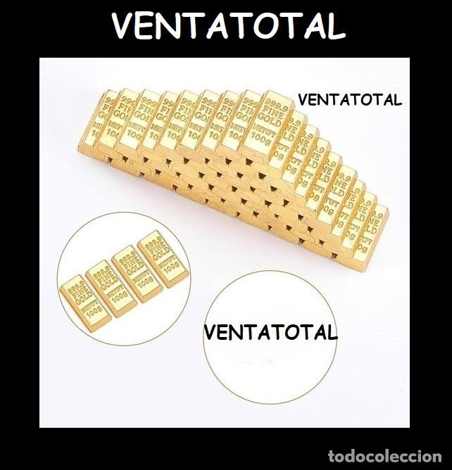 Nuevo: LOTE DE 25 LINGOTES DE ORO DE 24 KILATES LAMINADO 1,5X0,5 CENTIMETROS PESO DE 1 LINGOTE 1 GRAMO