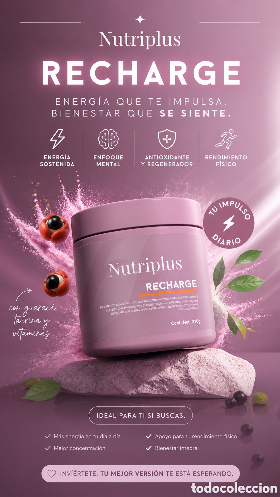 Nuevo: Recharge Suplemento Energizante