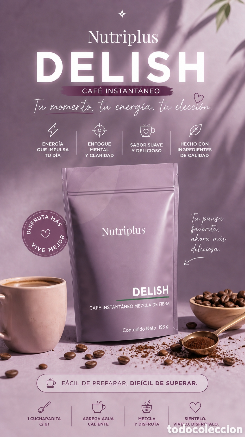Nuevo: Nutriplus Delish Mezcla de Fibra