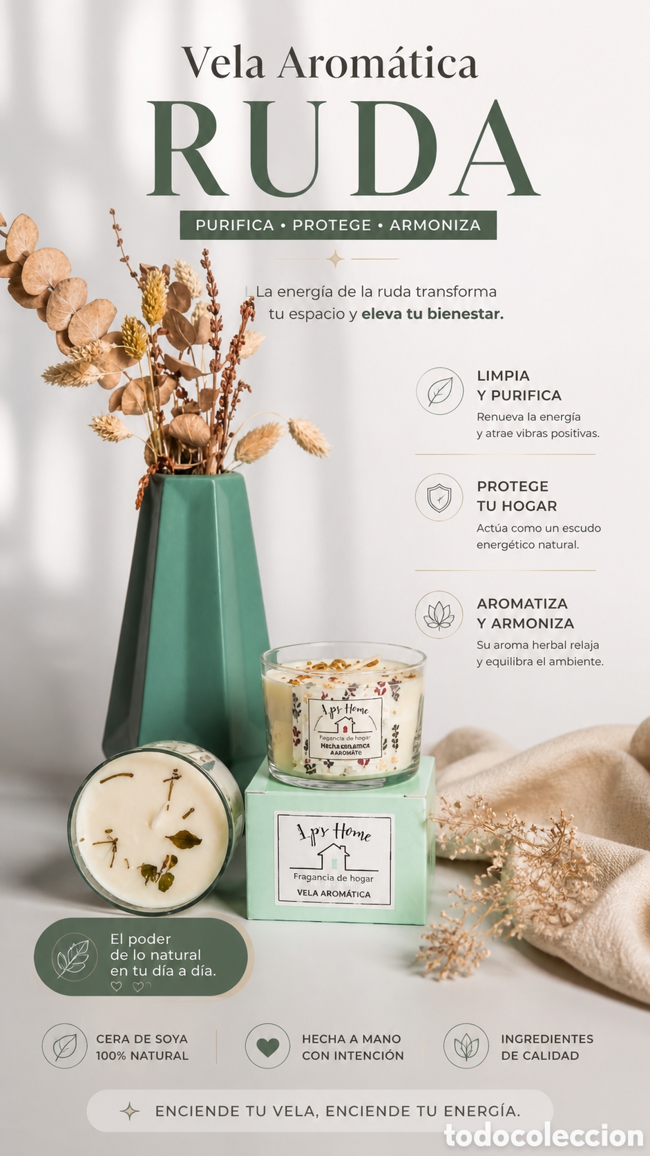 Nuevo: Vela Aromatica Ruda Bio