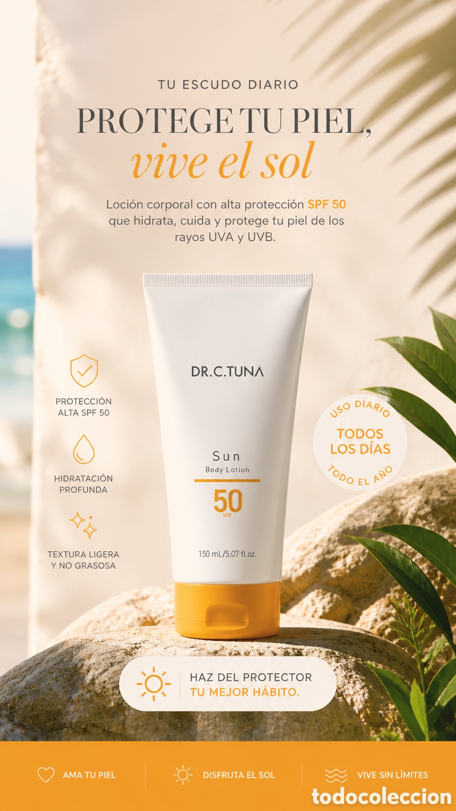 Nuevo: Loci&oacute;n Corporal con Protecci&oacute;n Solar SPF 50