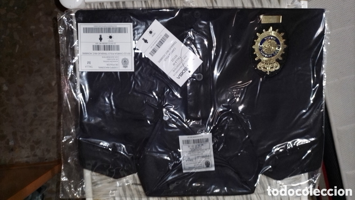 Nuevo: Guerrera/camisa manga corta, oficial Polic&iacute;a Nacional